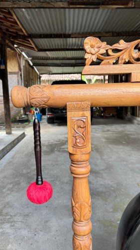 Grand Gong en bois maillet